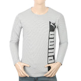 Men's Full Sleeves Twisted T-Shirt - Grey, Men, T-Shirts And Polos, Chase Value, Chase Value
