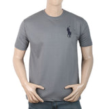 Men Half Sleeves T-Shirt - Grey, Men, T-Shirts And Polos, Chase Value, Chase Value