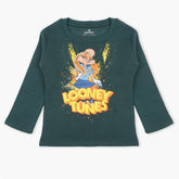 Eminent Girls Full Sleeves T-Shirt - Dark Green, Girls T-Shirts, Eminent, Chase Value