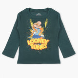 Eminent Girls Full Sleeves T-Shirt - Dark Green, Girls T-Shirts, Eminent, Chase Value