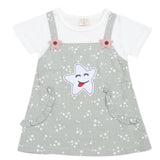 Newborn Girls Half Sleeves Frock - Olive, Kids, Newborn Girls Frocks, Chase Value, Chase Value