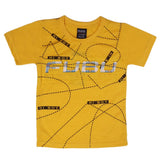 Boys Emboss Logo T-Shirt - Yellow, Boys T-Shirts, Chase Value, Chase Value