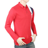 Men's Eminent Full Sleeves Polo T-Shirt - Red, Men, T-Shirts And Polos, Eminent, Chase Value