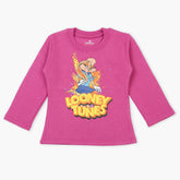 Eminent Girls Full Sleeves T-Shirt - Dark Pink, Girls T-Shirts, Eminent, Chase Value