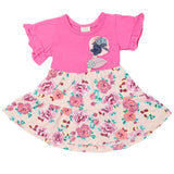 Newborn Girls Half Sleeves Frock - Pink, Kids, Newborn Girls Frocks, Chase Value, Chase Value