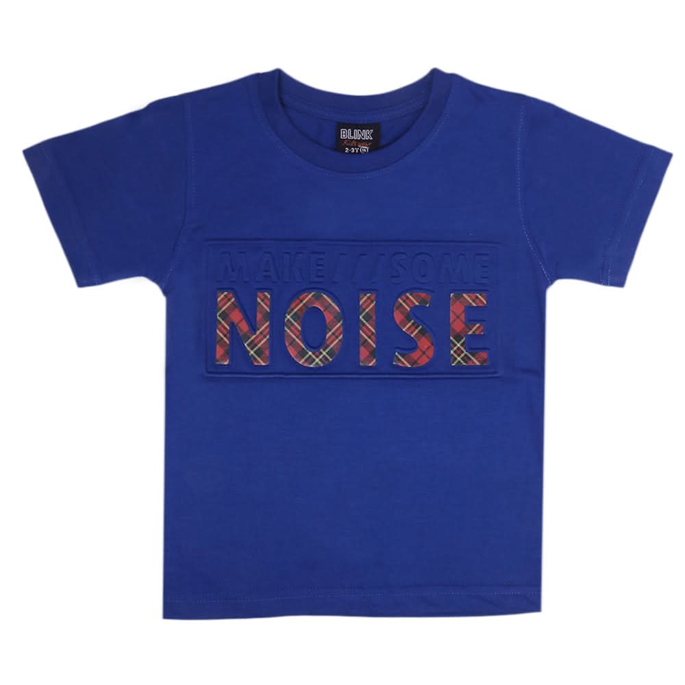 Boys Emboss Logo T-Shirt - Royal Blue, Boys T-Shirts, Chase Value, Chase Value