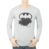 Men's Full Sleeves Twisted T-Shirt - Grey, Men, T-Shirts And Polos, Chase Value, Chase Value