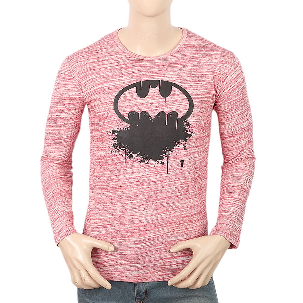 Men's Full Sleeves Twisted T-Shirt - Peach, Men, T-Shirts And Polos, Chase Value, Chase Value