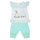 Newborn Girls Half Sleeves Short Suit - Green, Kids, NB Girls Sets And Suits, Chase Value, Chase Value