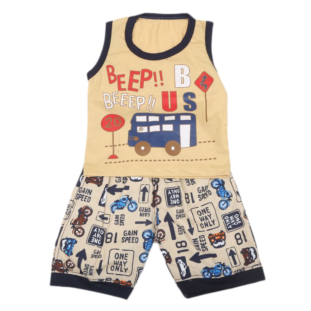 Boys Sando Suit - Beige, Kids, Boys Sets And Suits, Chase Value, Chase Value