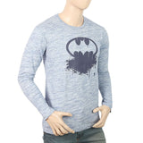 Men's Full Sleeves Twisted T-Shirt - Light Blue, Men, T-Shirts And Polos, Chase Value, Chase Value