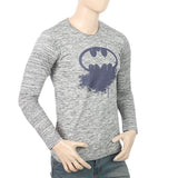Men's Full Sleeves Twisted T-Shirt - Dark Grey, Men, T-Shirts And Polos, Chase Value, Chase Value