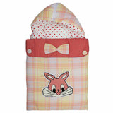 Newborn Embroidered Sleeping Bag 2 Pcs 6002 - Orange, Kids, Sleeping Bags, Chase Value, Chase Value
