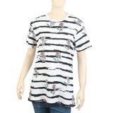 Women's Half Sleeves T-Shirt - White, Women T-Shirts & Tops, Chase Value, Chase Value