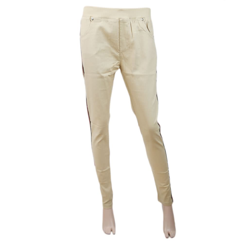 Women's Cotton Jagging Pant With Twill Tape - Skin, Women, Pants & Tights, Chase Value, Chase Value