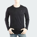 Men's Round Neck Full Sleeves T-Shirt - Black, Men, T-Shirts And Polos, Chase Value, Chase Value