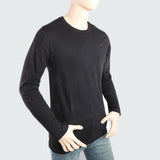 Men's Round Neck Full Sleeves T-Shirt - Black, Men, T-Shirts And Polos, Chase Value, Chase Value