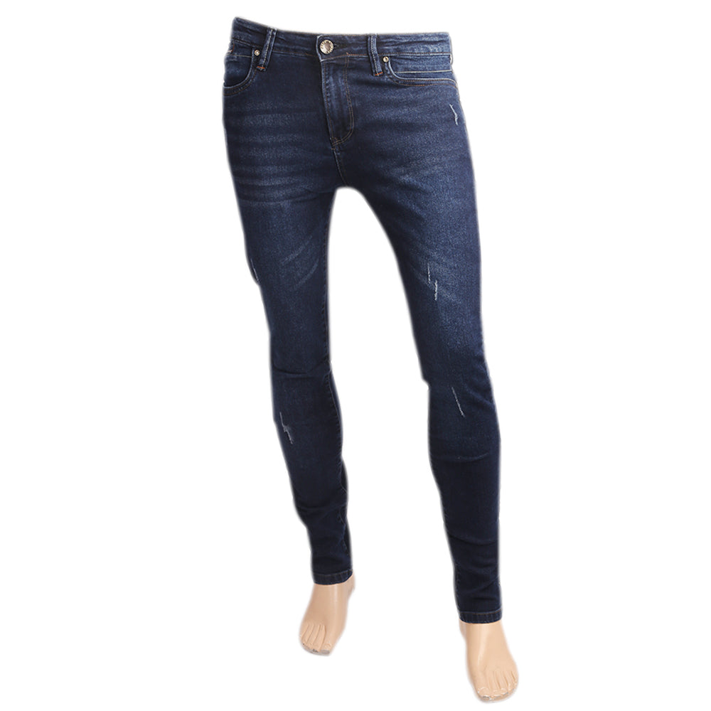 Men's Denim Pant - Dark Blue, Men, Casual Pants And Jeans, Chase Value, Chase Value