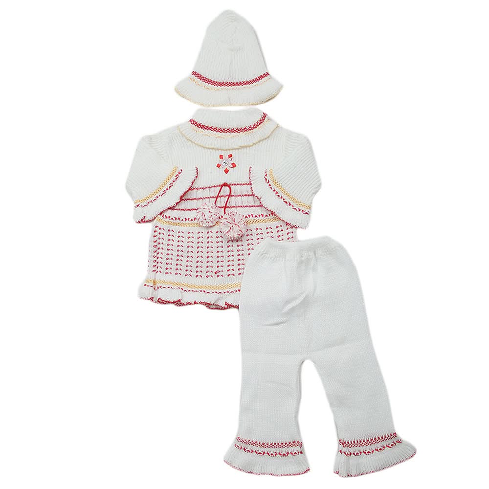 Newborn Girls Irani Suit - Red, Kids, NB Girls Sets And Suits, Chase Value, Chase Value