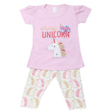 Girls Half Sleeves Suit - Pink, Kids, Girls Sets And Suits, Chase Value, Chase Value