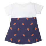 Newborn Girls Half Sleeves Frock - Navy Blue, Kids, Newborn Girls Frocks, Chase Value, Chase Value
