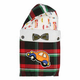 Newborn Embroidered Sleeping Bag 2 Pcs 6002 - Black, Kids, Sleeping Bags, Chase Value, Chase Value
