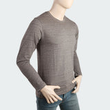 Men's Round Neck Full Sleeves T-Shirt - Brown, Men, T-Shirts And Polos, Chase Value, Chase Value