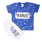 Newborn Boys Half Sleeves Suit - Blue, Kids, NB Boys Sets And Suits, Chase Value, Chase Value