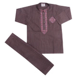 Boys Embroidered Shalwar Suit - Light Purple, Kids, Boys Shalwar Kameez, Chase Value, Chase Value