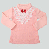 Girls Full Sleeves T-Shirt - Light Pink, Kids, Girls T-Shirts, Chase Value, Chase Value