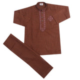 Boys Embroidered Shalwar Suit - Mustard, Kids, Boys Shalwar Kameez, Chase Value, Chase Value