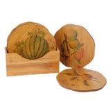 Natural Bamboo Coaster 6 Pcs Set - Camel, Home & Lifestyle, Kitchen Tools And Accessories, Chase Value, Chase Value