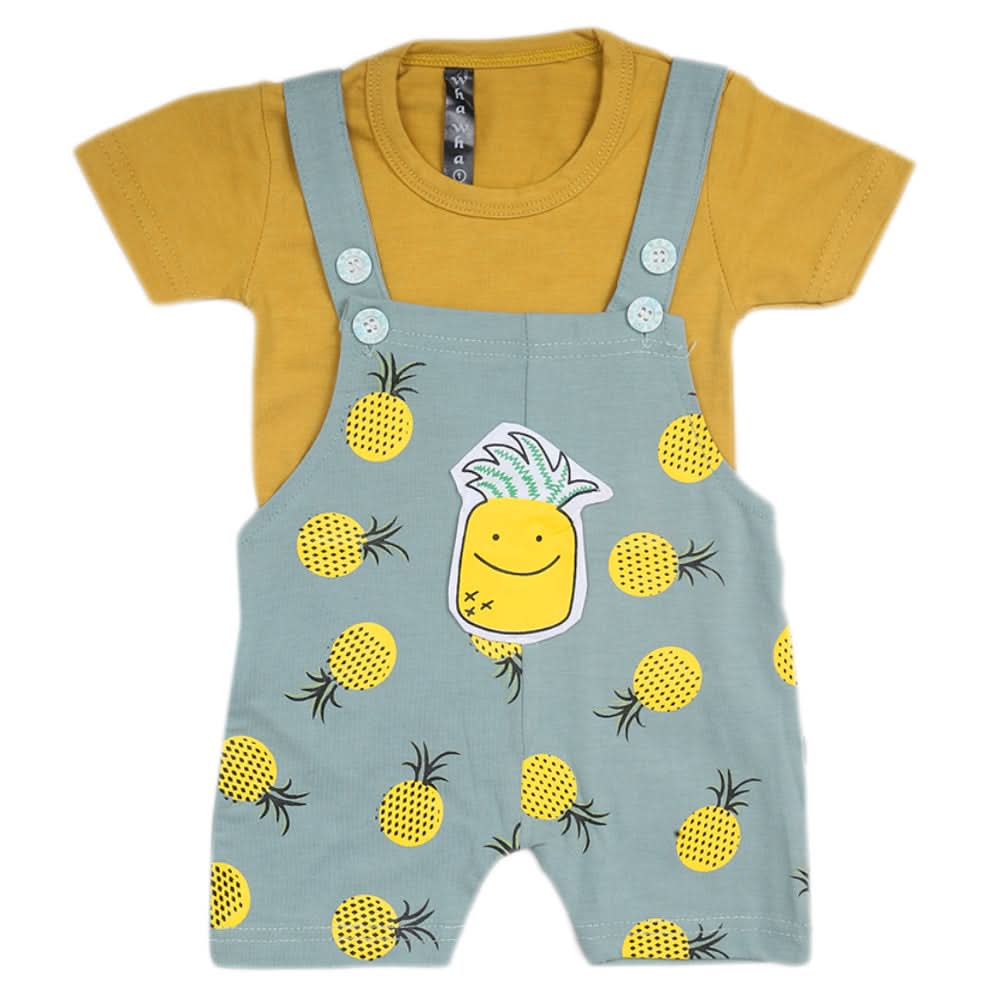 Newborn Boys Romper - Sea Green, Kids, Newborn Boys Rompers, Chase Value, Chase Value
