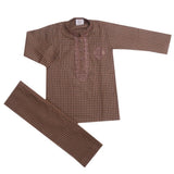 Boys Embroidered Shalwar Suit - Golden, Kids, Boys Shalwar Kameez, Chase Value, Chase Value