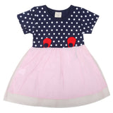 Newborn Girls Half Sleeves Frock - Navy Blue, Kids, Newborn Girls Frocks, Chase Value, Chase Value