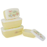 Rabbit Lunch Box 4 Pcs Set - Yellow, Home & Lifestyle, Storage Boxes, Chase Value, Chase Value