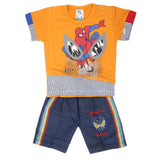 Newborn Boys Half Sleeves Suit - Yellow, Kids, NB Boys Sets And Suits, Chase Value, Chase Value