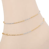 Women's Anklet - Golden & Silver, Women, Foot Jewellery, Chase Value, Chase Value