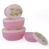 Rabbit Lunch Box 4 Pcs Set - Pink, Home & Lifestyle, Storage Boxes, Chase Value, Chase Value