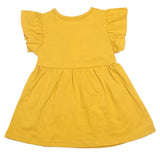 Newborn Girls Half Sleeves Frock - Mustard, Kids, Newborn Girls Frocks, Chase Value, Chase Value