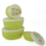 Rabbit Lunch Box 4 Pcs Set - Green, Home & Lifestyle, Storage Boxes, Chase Value, Chase Value