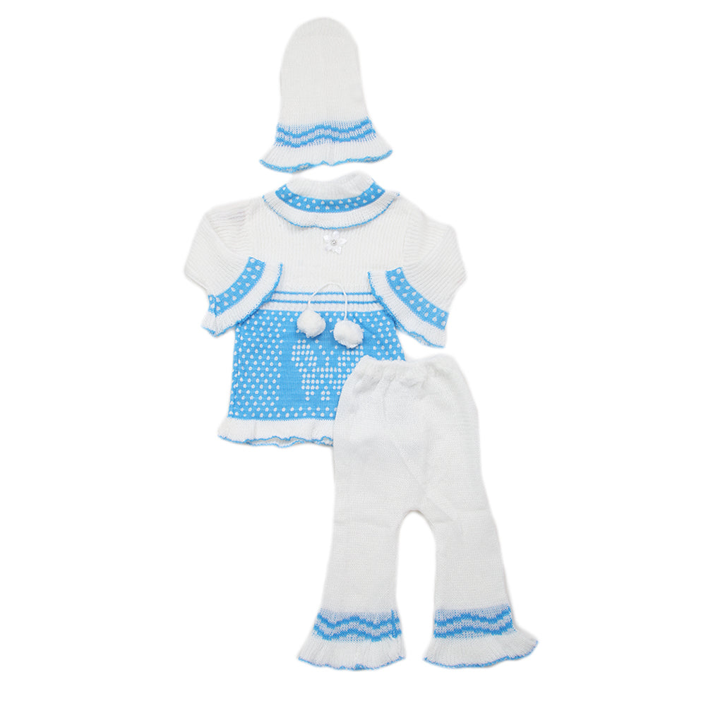 Newborn Girls Irani Suit - Blue, Kids, NB Girls Sets And Suits, Chase Value, Chase Value