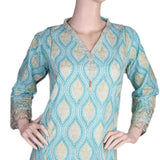 Women's Embroidered 2 Piece Suit - Cyan, Women, Shalwar Suits, Chase Value, Chase Value