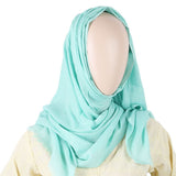 Women's Plain Scarf - Cyan, Women, Shawls And Scarves, Chase Value, Chase Value
