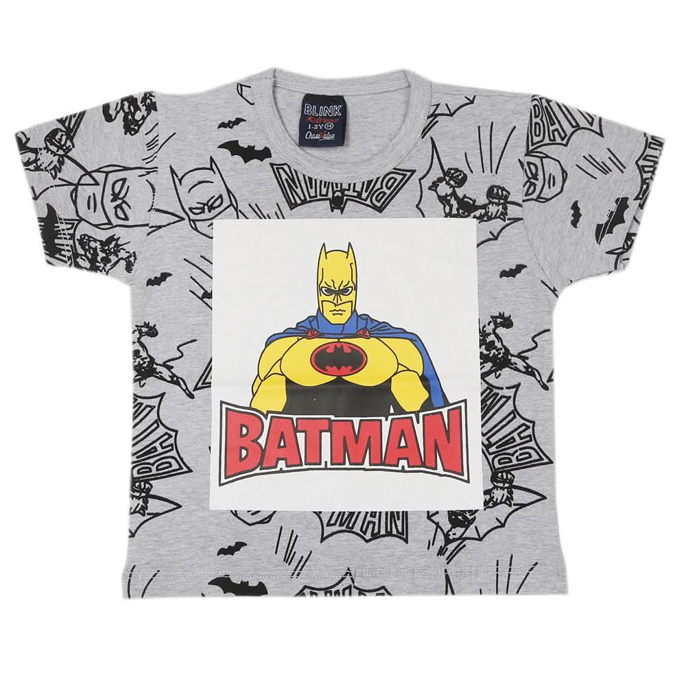 Boys Half Sleeves T-Shirt - Light Grey, Boys T-Shirts, Chase Value, Chase Value