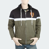 Men's Full Sleeves Hooded Jacket - Green, , Chase Value, Chase Value