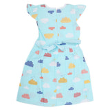 Girls Cotton Frock - Sky Blue, Kids, Girls Frocks, Chase Value, Chase Value