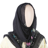 Women's Embroidered Scarf - Black, Women, Shawls And Scarves, Chase Value, Chase Value