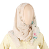 Women's Embroidered Scarf - Beige, Women, Shawls And Scarves, Chase Value, Chase Value