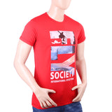 Men's Half Sleeves T-Shirt - Red, Men, T-Shirts And Polos, Chase Value, Chase Value